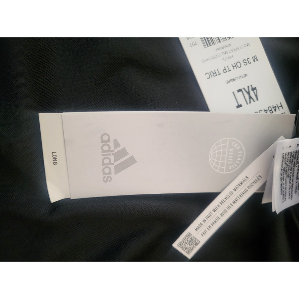 Adidas Men 4XLT Black Multi Sport Track Pants Regular Fit Full Length Activewear - Picture 11 of 12